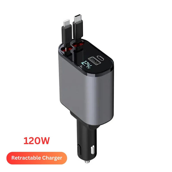 120W  Retractable Car Charger - Atobility C2